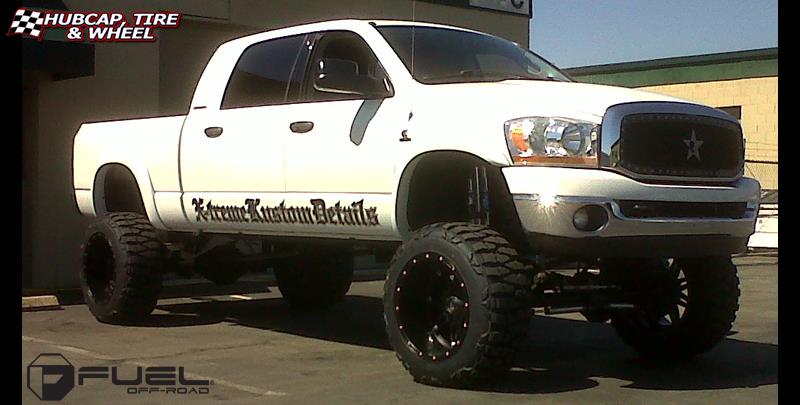 vehicle gallery/dodge ram fuel hostage d531 0X0  Matte Black wheels and rims